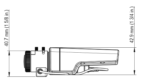 IPカメラ Axis ネットワークカメラ M1124 製品図解