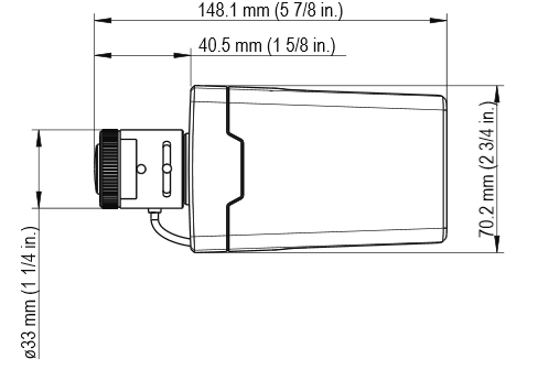 IPカメラ Axis ネットワークカメラ M1124 製品図解