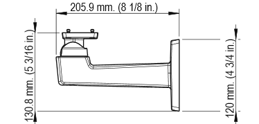 IPカメラ Axis ネットワークカメラ M1125-E 製品図解