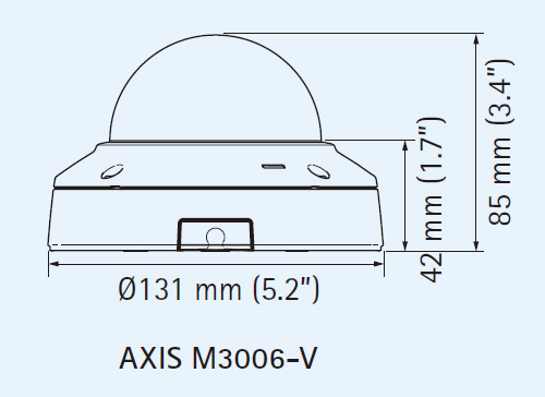 IPカメラ Axis ネットワークカメラ M3006-V 製品図解