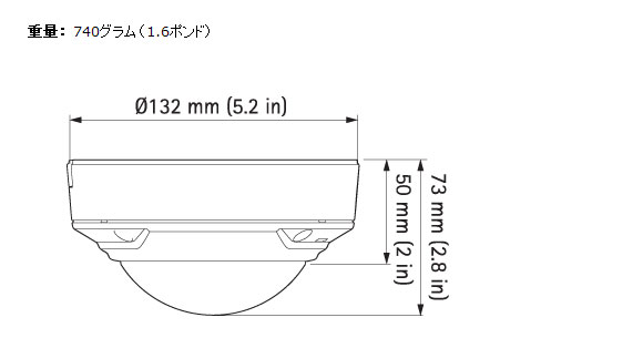 IPカメラ Axis ネットワークカメラ M3027-PVE 製品図解